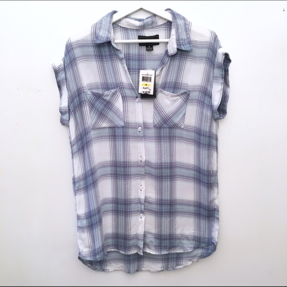 Confess Plaid Button Up